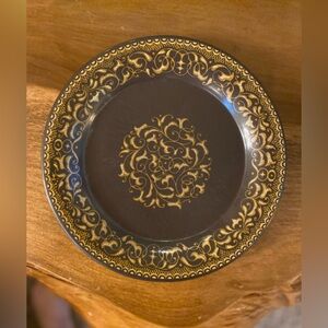 VTG 70s Franciscan Jamoca Brown Earthenware Luncheon Salad Plate
